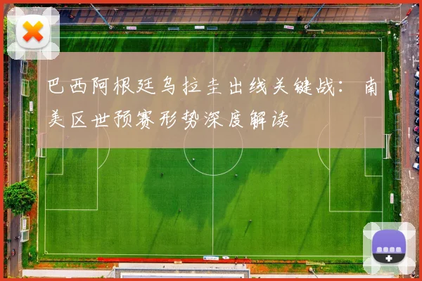 巴西阿根廷乌拉圭出线关键战：南美区世预赛形势深度解读